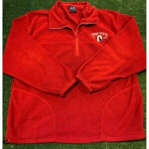 Vintage Ohio State Buckeyes sweatshirt mens extra large 1/4 zip red Y2K OSU r